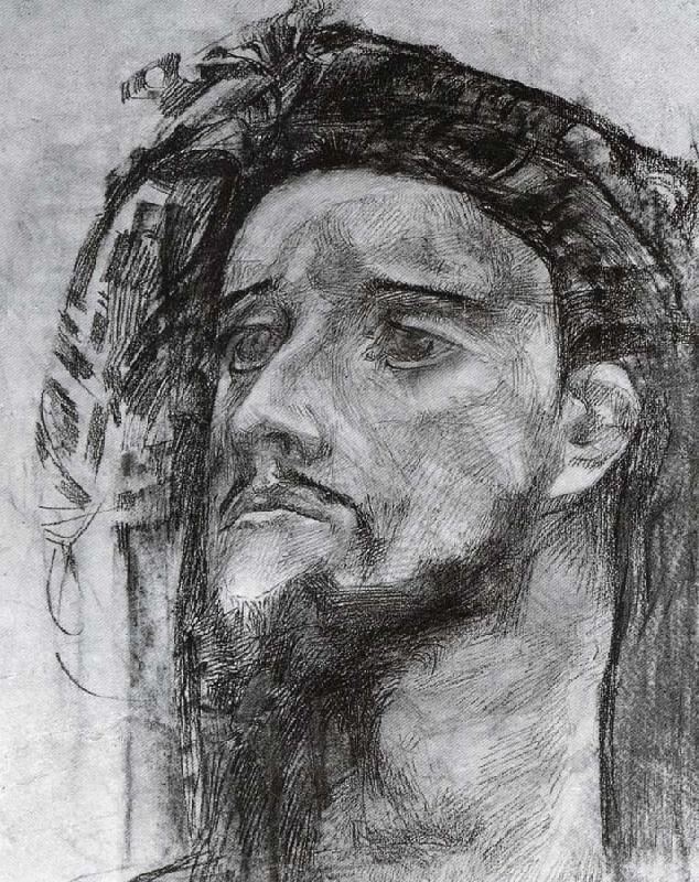 Mikhail Vrubel Head of a prophet oil painting picture
